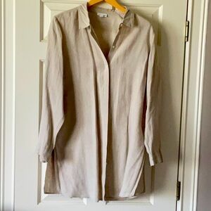J. Jill Beige Linen Tunic